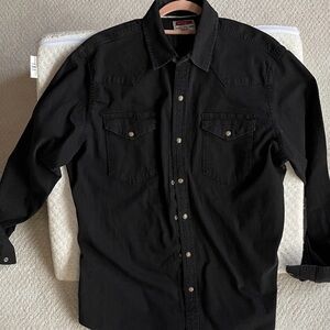 Vintage Wrangler Black Shirt